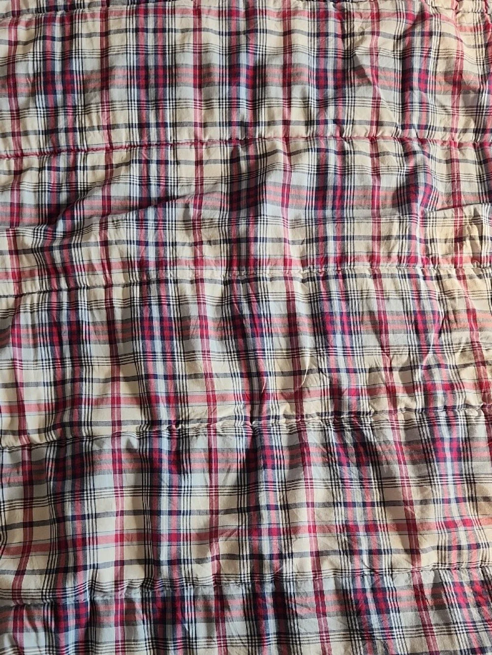 Vtge Ralph Lauren Plaid Cotton Comforter